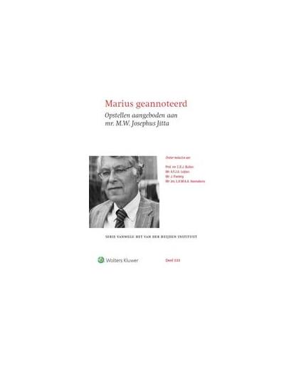 Marius geannoteerd. opstellen aangeboden aan Mr. M.W. Josephus Jitta, Hardcover