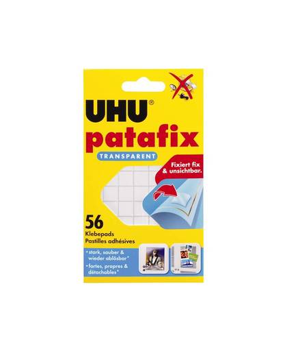 Dubbelzijdige tape UHU Patafix Transparant UHU 48815 56 stuks