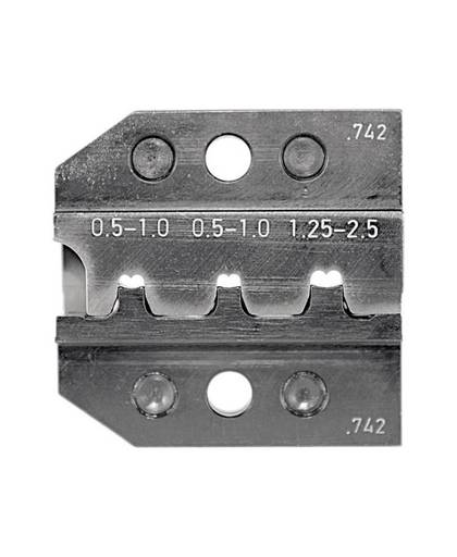 Krimpinzet OngeÃ¯soleerde platte stekkerverbinders 0.5 tot 2.5 mmÂ² Rennsteig Werkzeuge 624 742 3 0 Geschikt voor merk Rennsteig Werkzeuge PEW 12