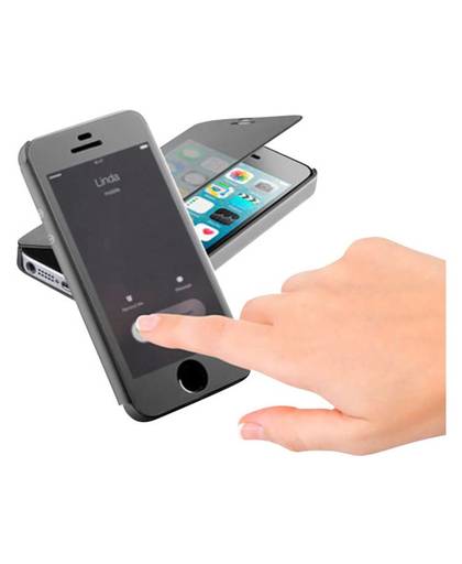 Cellularline Book Touch iPhone Flip Case Geschikt voor model (GSMs): Apple iPhone 5, Apple iPhone 5S, Apple iPhone SE Zwart, Transparant
