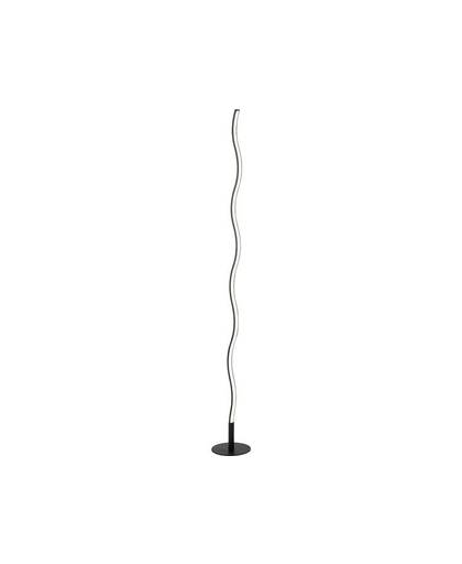 Staande LED-lamp 12 W Warm-wit LeuchtenDirekt Wave 15168-18 Zwart