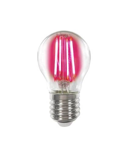 LightMe LM85314 LED-lamp E27 Kogel 4 W Rood Filament / Retro-LED Energielabel B (A++ - E) 1 stuks