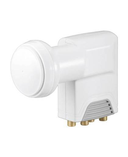 Goobay Universal Quad LNB Aantal gebruikers: 4 Feed-opname: 40 mm vergulden aansluiting, met switch