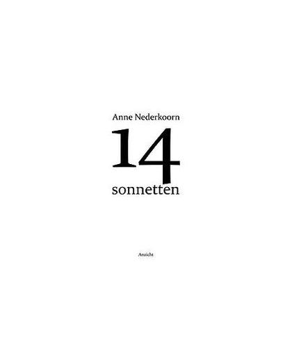 14 sonnetten. Nederkoorn, Anne, Paperback