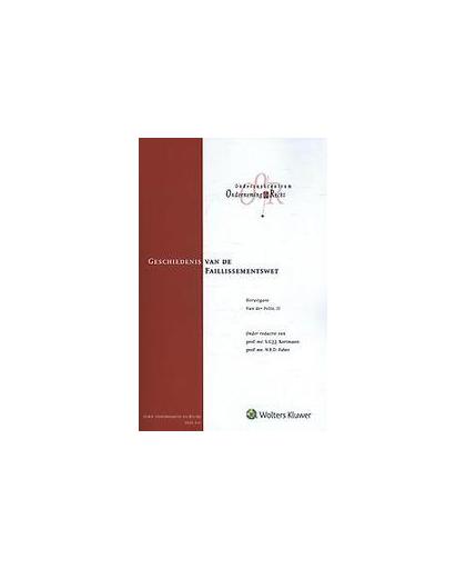 Geschiedenis van de faillissementswet - Heruitgave Van der Feltz, 2. heruitgave van der Feltz, II, Paperback