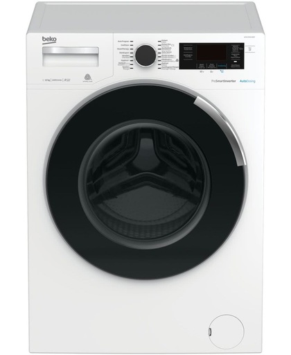 Beko WTE 12744 XDST Vrijstaand Voorbelading 12kg 1400RPM A+++ Zwart, Wit wasmachine