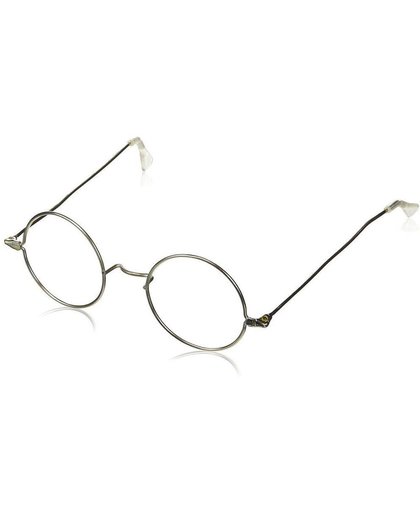 Metalen montuur - Kerstmanbril - Sinterklaasbril - Zilverkleurige bril zonder glazen