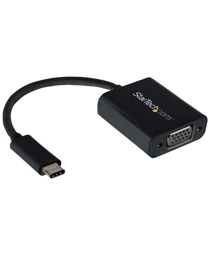 StarTech.com USB-C naar VGA adapter kabel zwart