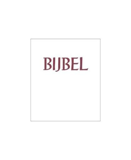 Bijbel Statenvertaling: Huisbijbel, Stevig kunstleer goudsnee wit. 17x25 cm wit, Hardcover