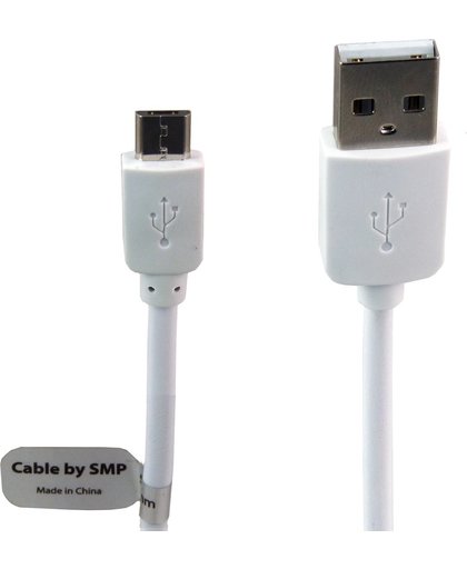 Kwaliteit USB kabel laadkabel 1 Mtr. Geschikt voor: Samsung Galaxy Note 8.0 - Samsung Galaxy Tab 3 8.0 - Samsung P8110 - Copper core oplaadkabel laadsnoer. Datakabel oplaadsnoer met sync functie.