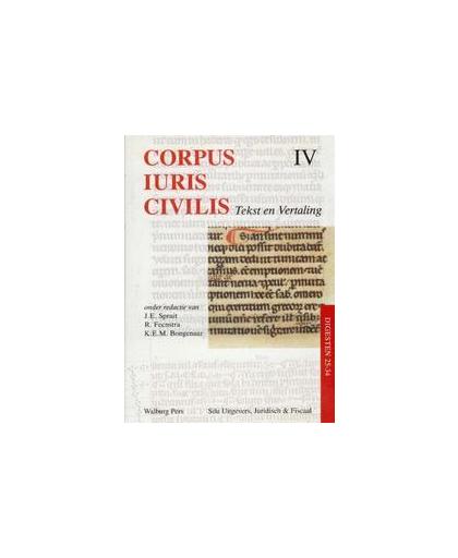 Corpus Iuris Civilis IV Digesten 25-34. tekst en verttaling, Hardcover