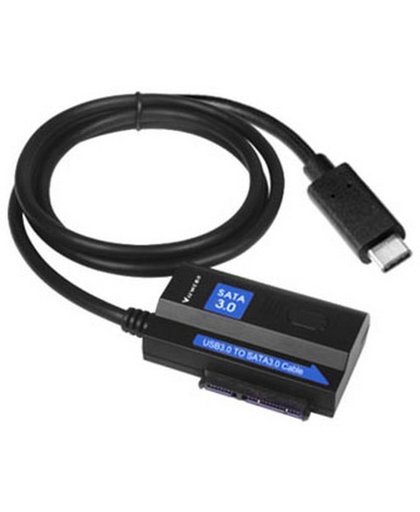 USBC-SATA3, USB-C naar SATA III-adapter, USB 3.0, 5 Gb / s, voor 2,5 "en 3,5" harde schijven, zwart