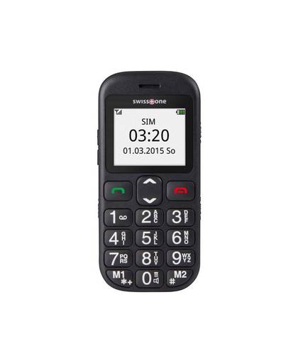 swisstone BBM 320c Senioren mobiele telefoon Laadstation, SOS-knop Zwart