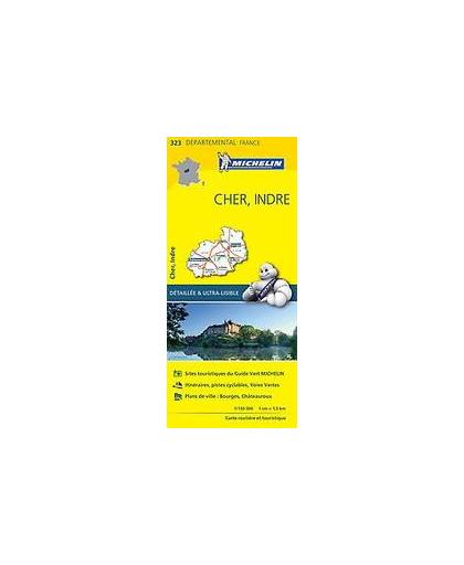 CHER / INDRE 11323 CARTE ' LOCAL ' ( France ) MICHELIN KAART. onb.uitv.