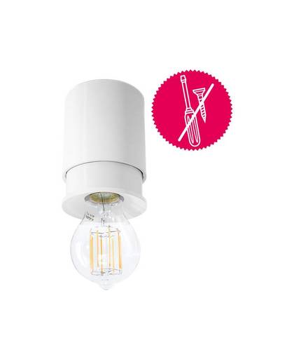 Plafondlamp LED, Halogeen E27 40 W Wit Twister Lighting Twister Classic 15655
