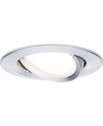 LED-inbouwlamp Aluminium (geborsteld) 6.8 W Paulmann Coin 93898