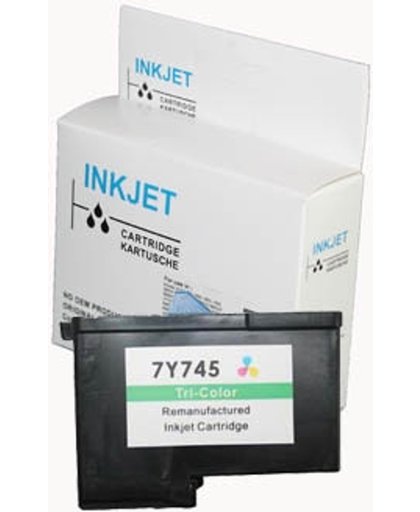 Toners-kopen.nl Dell 7Y745 kleur  alternatief - compatible inkt cartridge voor Dell 7Y745 kleur wit Label
