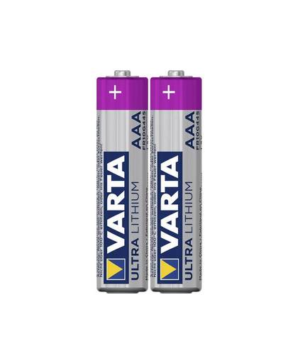 Varta 2x 1.5V AAA niet-oplaadbare batterij Lithium 1,5 V