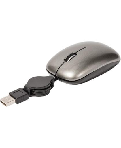 König CSMST200 USB Optisch 800DPI Ambidextrous Zwart, Grijs muis
