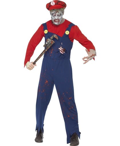 Verkleedkostuum zombie loodgieter voor heren Halloween kleding - Verkleedkleding - Medium