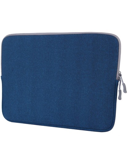 Mobigear Effen Laptop Sleeve 15.4 inch Blauw
