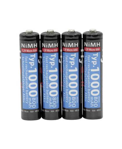 Oplaadbare AAA batterij (potlood) HyCell HR03 NiMH 1000 mAh 1.2 V 4 stuks