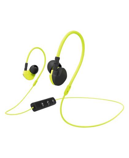 Hama Active BT Bluetooth Sport Oordopjes In Ear Headset, Volumeregeling, Bestand tegen zweet Geel