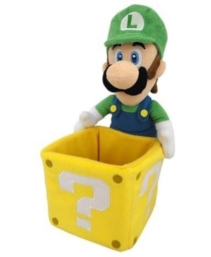 Super Mario Pluche - Luigi with Coin Box 25cm