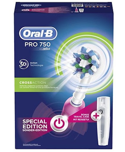 Oral-B Pro Series Cross Action Pink 750 - Elektrische Tandenborstel