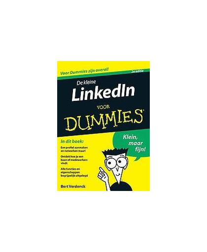 De kleine LinkedIn voor dummies, 2e editie. Verdonck, Bert, Paperback