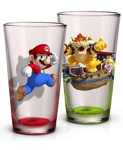Super Mario - Pint Glass 2 Pack