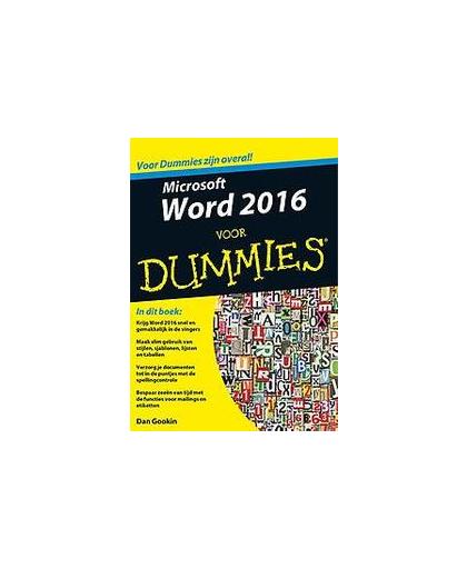 Microsoft Word 2016 voor Dummies. Gookin, Dan, Paperback