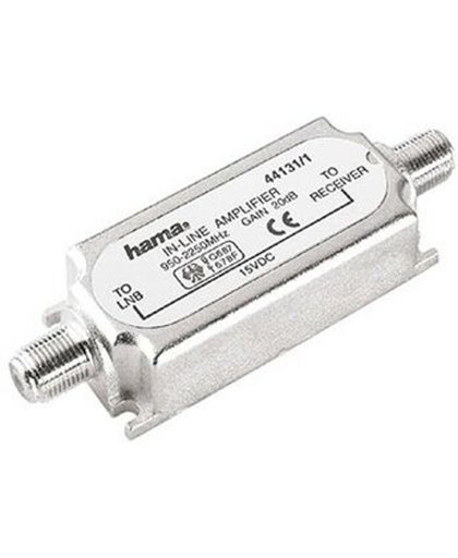 Hama SAT Inline Amplifier Zilver kabeladapter/verloopstukje