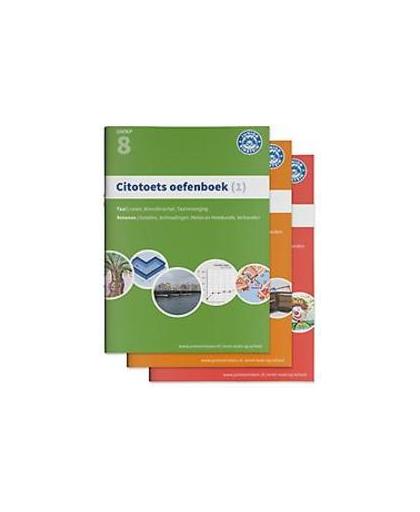 Citotoets oefenboek: 1 Groep 8. groep 8 taal, lezen, woordenschat, taalverzorgingrekenen, getallen, verhoudingen, meten en meetkunde, verbanden, Paperback