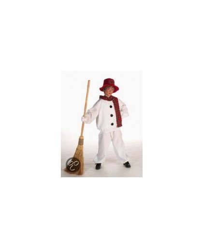 Kinder kerst kostuum sneeuwpop maat 128