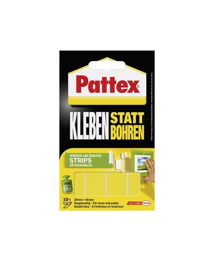 Dubbelzijdige tape (l x b) 40 mm x 20 mm Pattex PXMS1 10 stuks