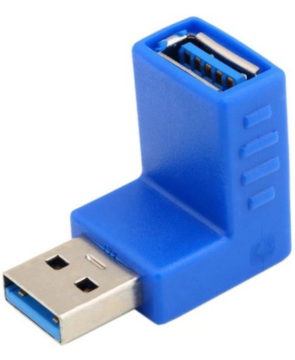 USB 3.0 Type A Adapter Male naar Female Hoek Omhoog