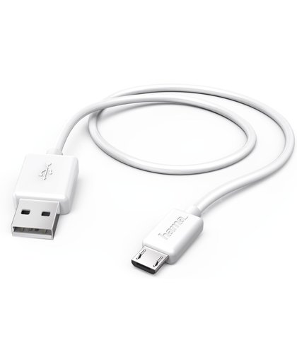 Hama USB-kabel voor tablet-pc´s, micro-USB, 1,5 m, wit