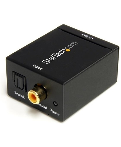 StarTech.com SPDIF digitale coaxiale of Toslink optisch-naar-stereo RCA audioconverter