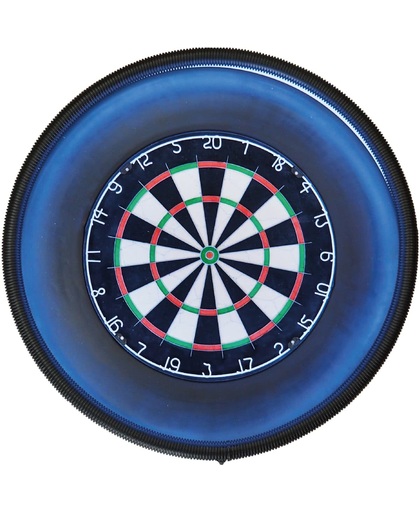 Supercombi - A-merk Plain Bristle (BEST geteste) - dartbord - inclusief LED verlichting en - dartbord surround ring - zwart