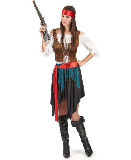 Piraten outfit voor vrouwen  - Verkleedkleding - XL