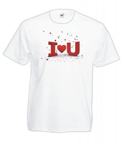 Mijncadeautje T-shirt WIT (maat XXL) - Valentijnsdag met voornaam
