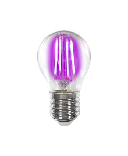 LightMe LM85317 LED-lamp E27 Kogel 4 W Roze Filament / Retro-LED Energielabel A (A++ - E) 1 stuks