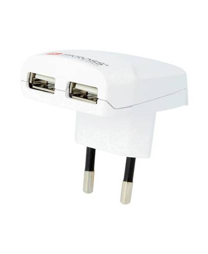 Skross Euro USB Charger 1.302420 USB-oplader Uitgangsstroom (max.) 2400 mA 2 x USB