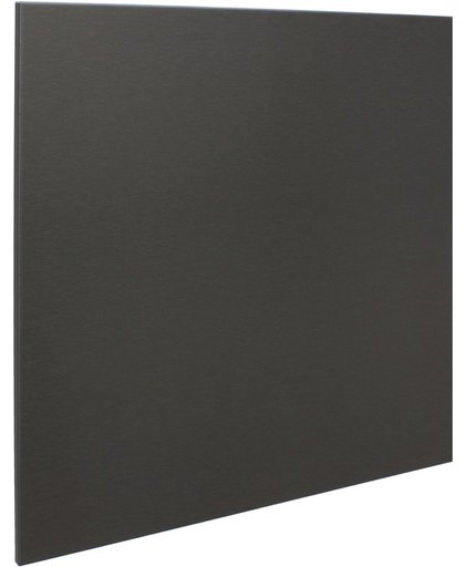 RVS achterwand geborsteld zwart 60 x 65cm