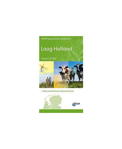 Topografische wandelkaart Laag Holland. schaal 1:25.000, onb.uitv.