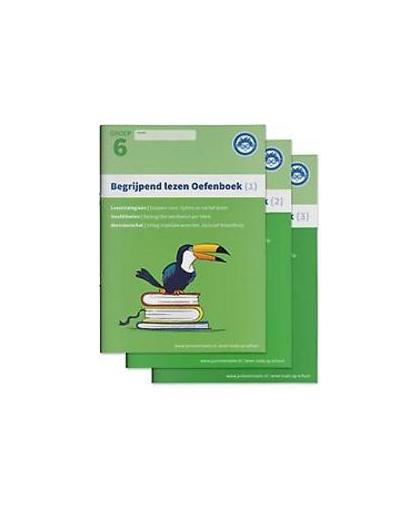 Begrijpend Lezen Oefenboeken Compleet: 1, 2 en 3 - Groep 6: Begrijpen lezen opgaven- en antwoordenboek,Verschillende type tekste. Paperback