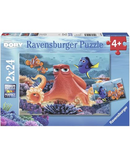 Ravensburger Disney Finding Dory. Altijd zwemmen- Twee puzzels van 24 stukjes - kinderpuzzel