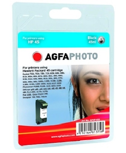 AgfaPhoto APHP45B Zwart inktcartridge