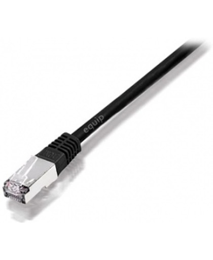 Equip Cat.6a S/FTP 15m 15m Cat6a S/FTP (S-STP) Zwart netwerkkabel